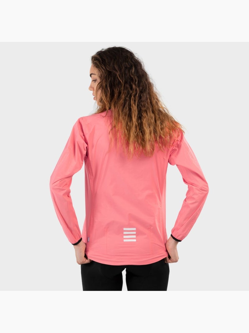Casaco para a chuva de ciclismo mulher Coral - Kiabi