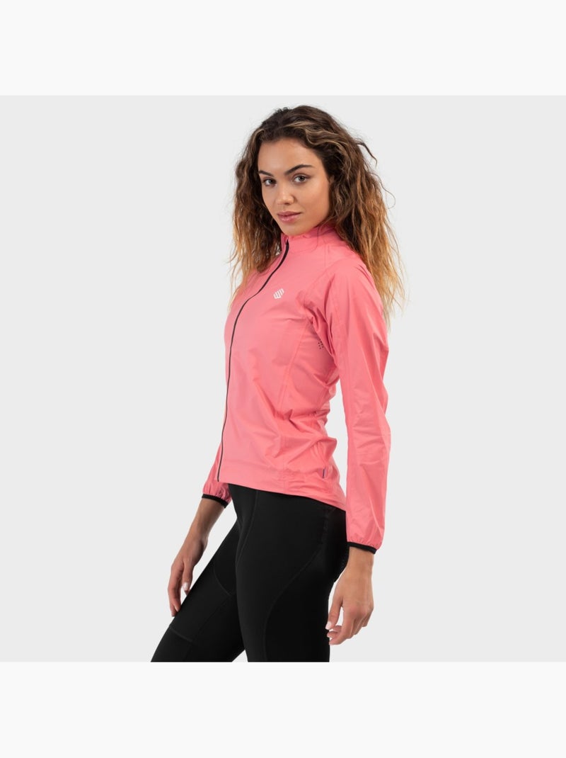 Casaco para a chuva de ciclismo mulher Coral - Kiabi