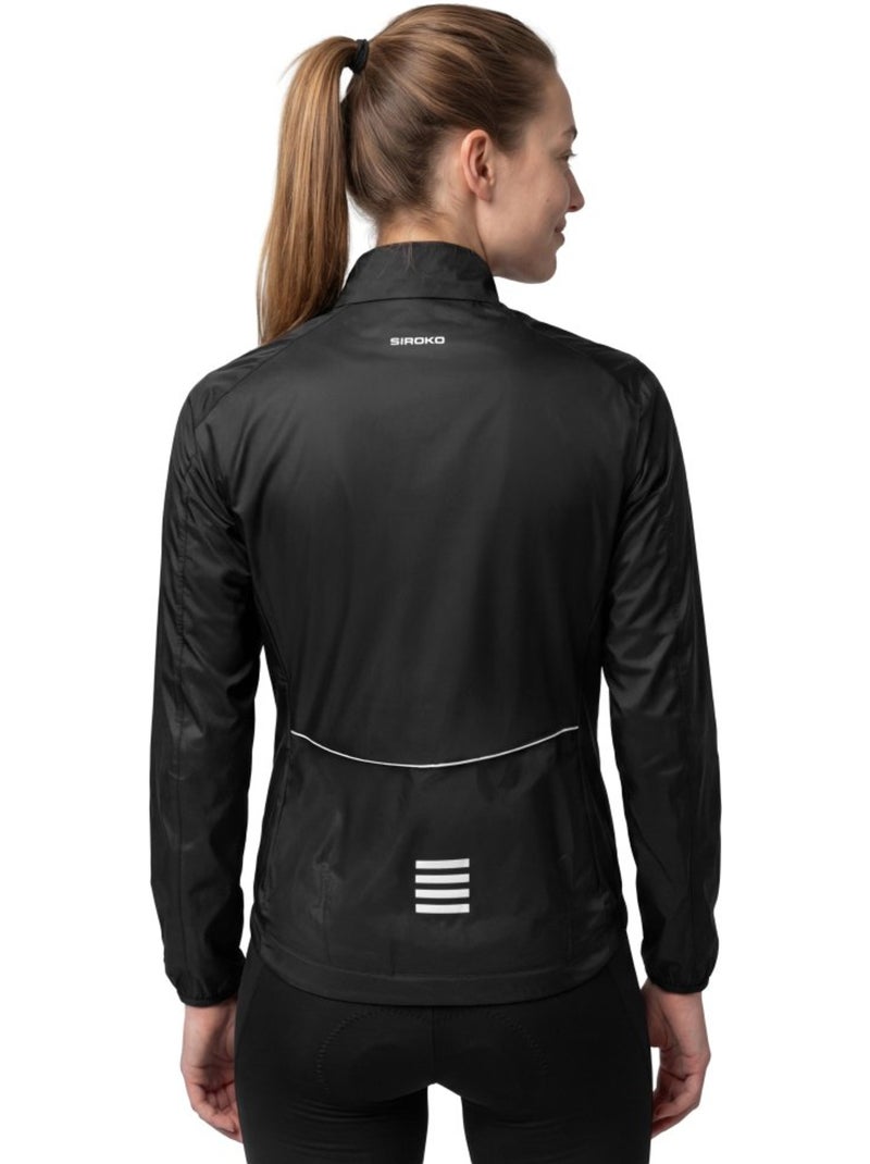 Casaco para a chuva de ciclismo mulher Preto - Kiabi