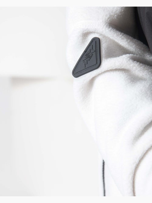 Casaco polar branco regular - Kiabi
