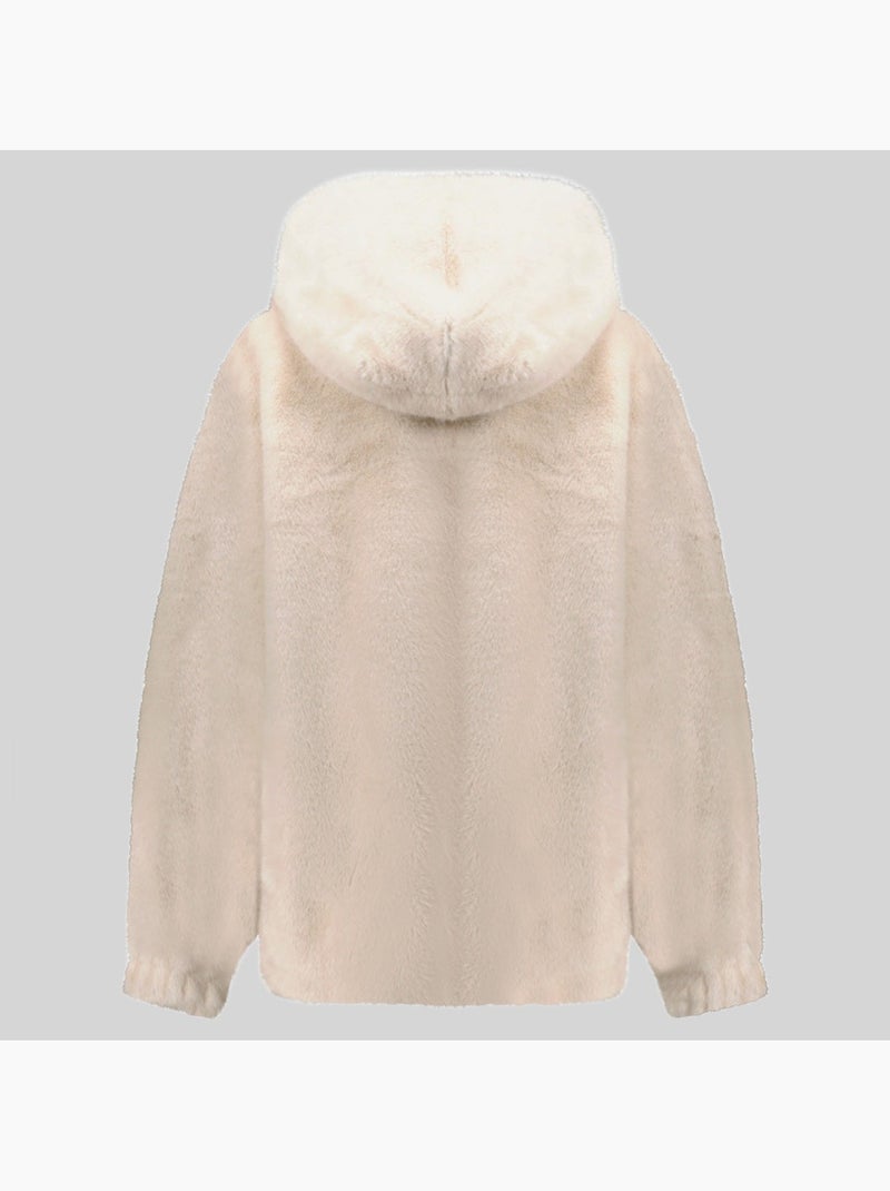Casaco polar com capuz dadani – geographical norway Branco sujo - Kiabi