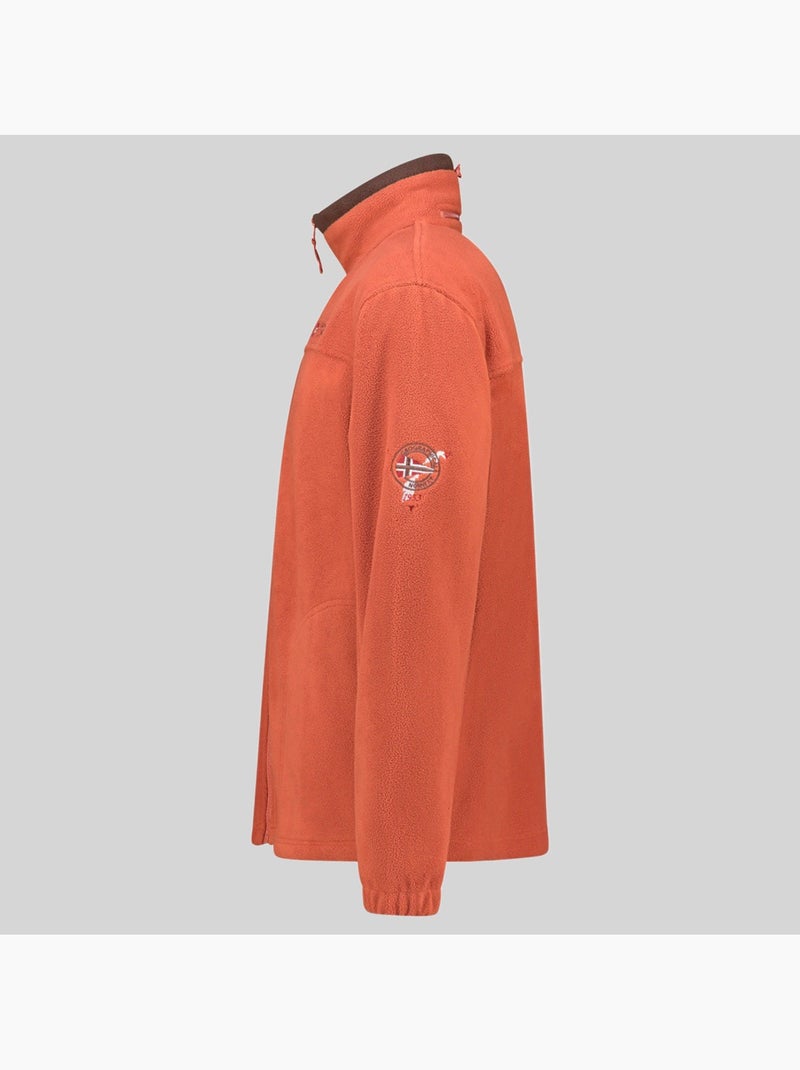 Casaco polar com capuz tamazonie – geographical norway Terracota - Kiabi