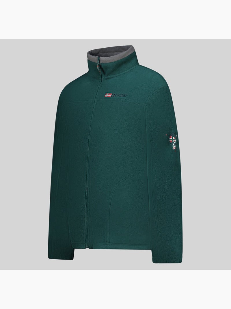 Casaco polar com capuz tamazonie – geographical norway Verde escuro - Kiabi