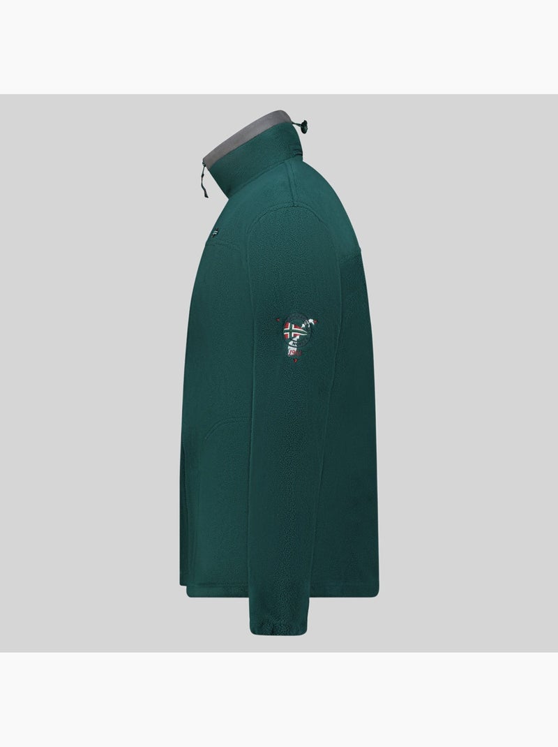 Casaco polar com capuz tamazonie – geographical norway Verde escuro - Kiabi