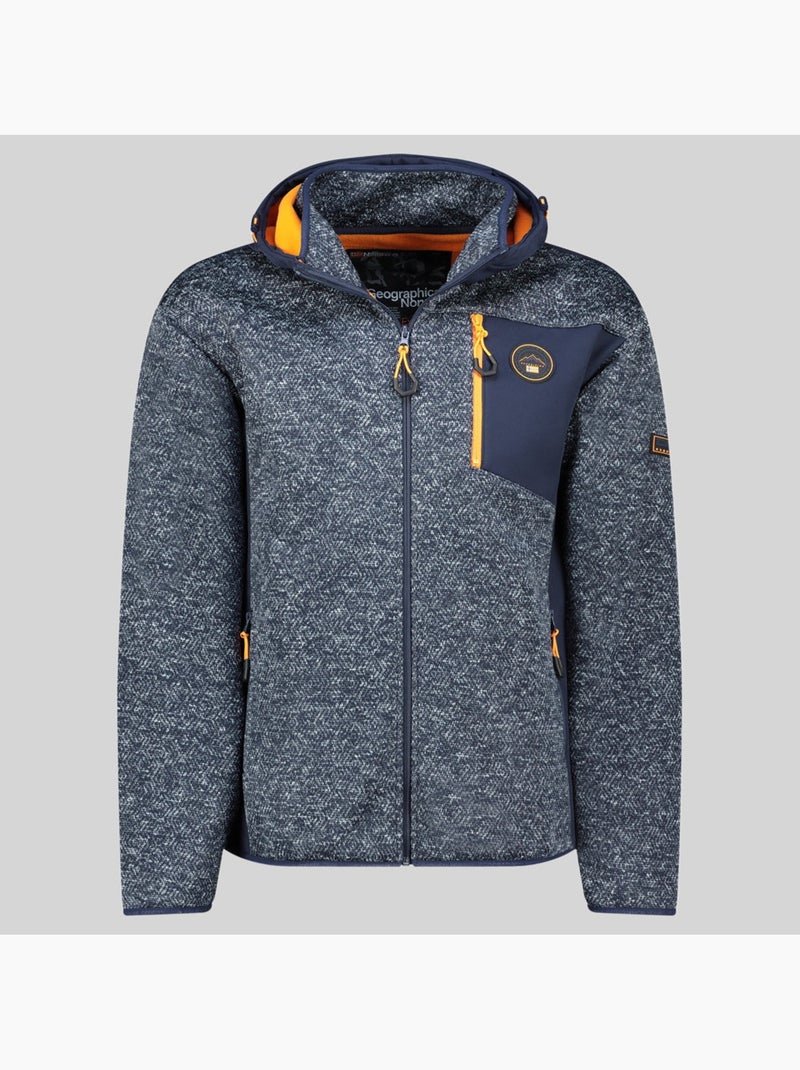 Casaco polar com capuz tank – geographical norway Azul-marinho - Kiabi