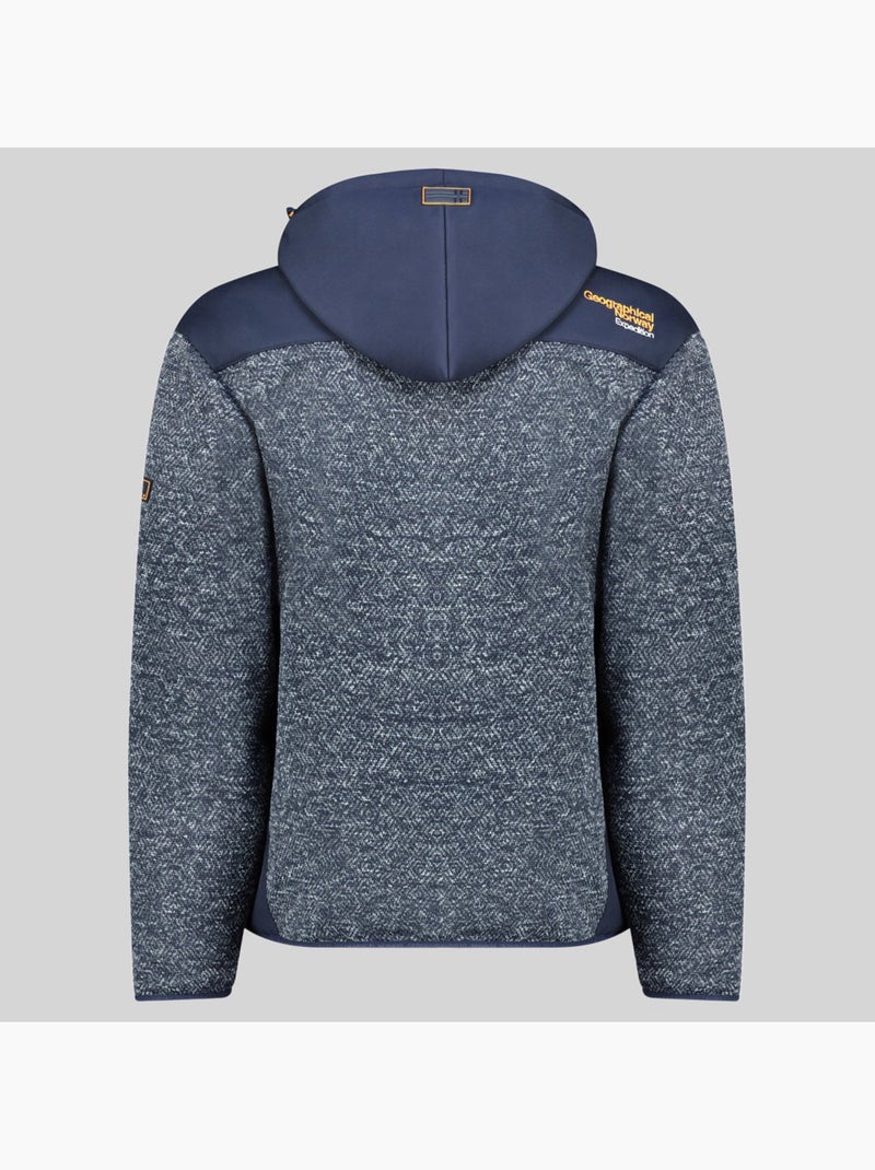 Casaco polar com capuz tank – geographical norway Azul-marinho - Kiabi