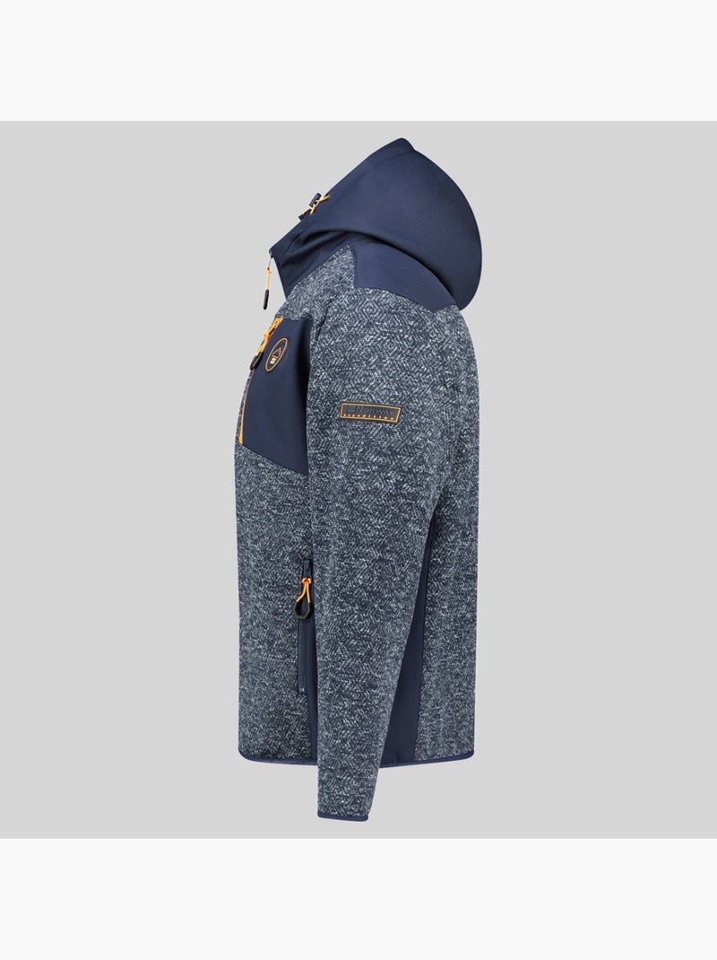 Casaco polar com capuz tank – geographical norway Azul-marinho - Kiabi