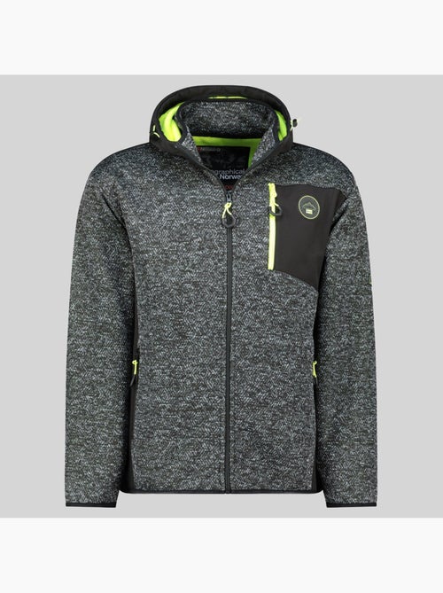 Casaco polar com capuz tank – geographical norway - Kiabi