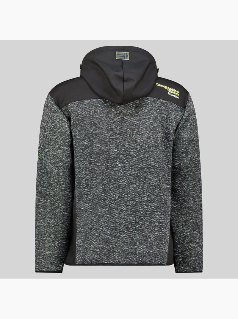Casaco polar com capuz tank – geographical norway Preto - Kiabi