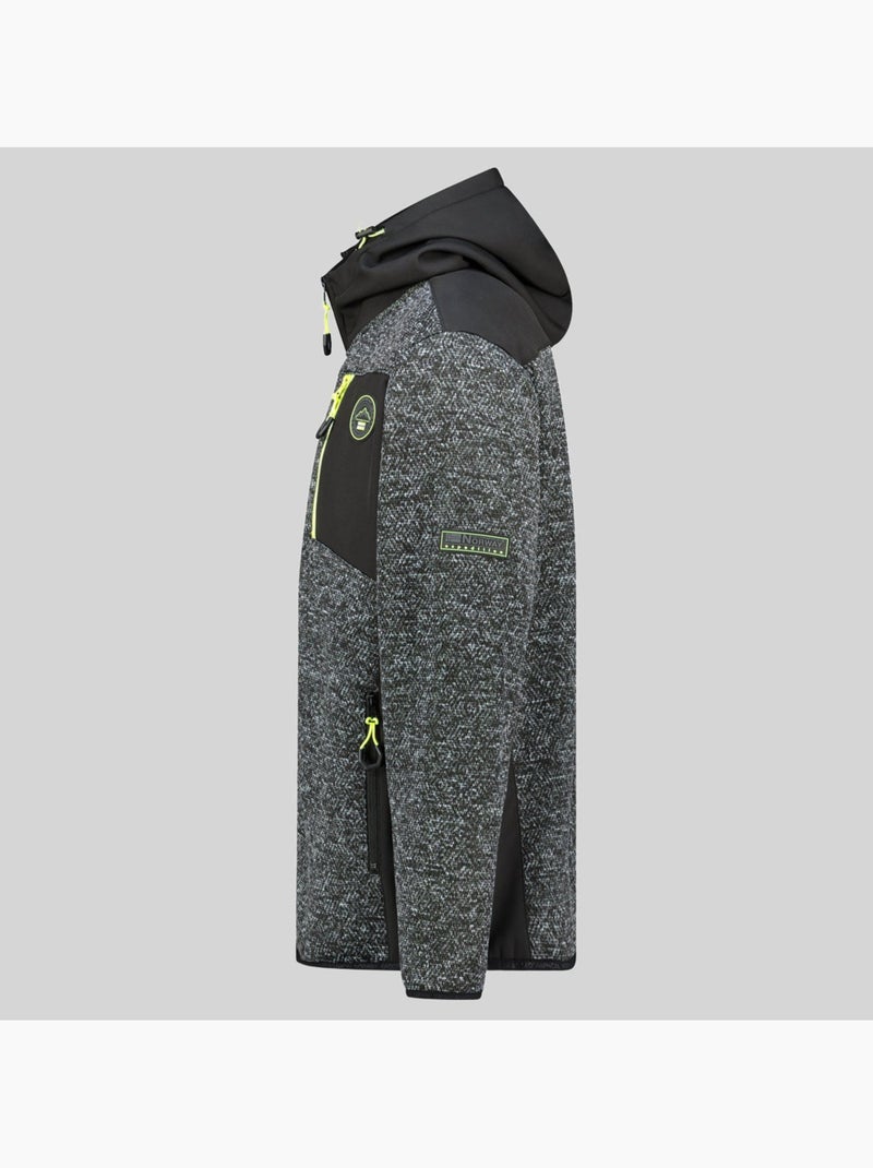 Casaco polar com capuz tank – geographical norway Preto - Kiabi