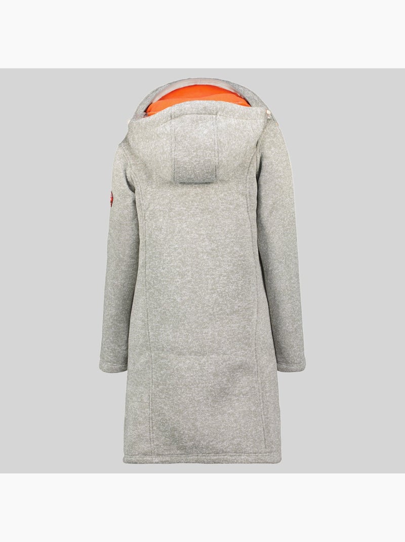 Casaco polar com capuz tantastique – geographical norway Cinza claro - Kiabi