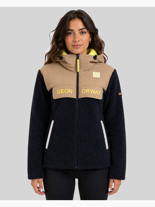 Casaco polar com capuz techic fz – geographical norway - Kiabi