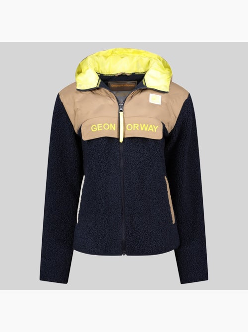 Casaco polar com capuz techic fz – geographical norway - Kiabi