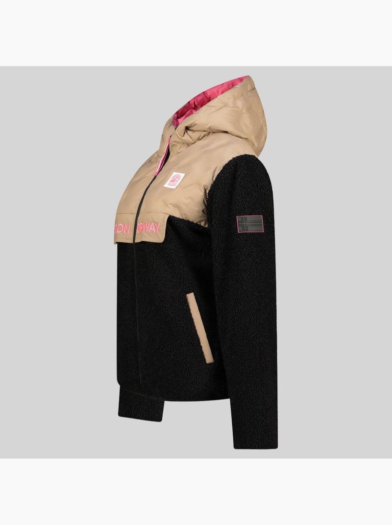 Casaco polar com capuz techic fz – geographical norway Preto - Kiabi