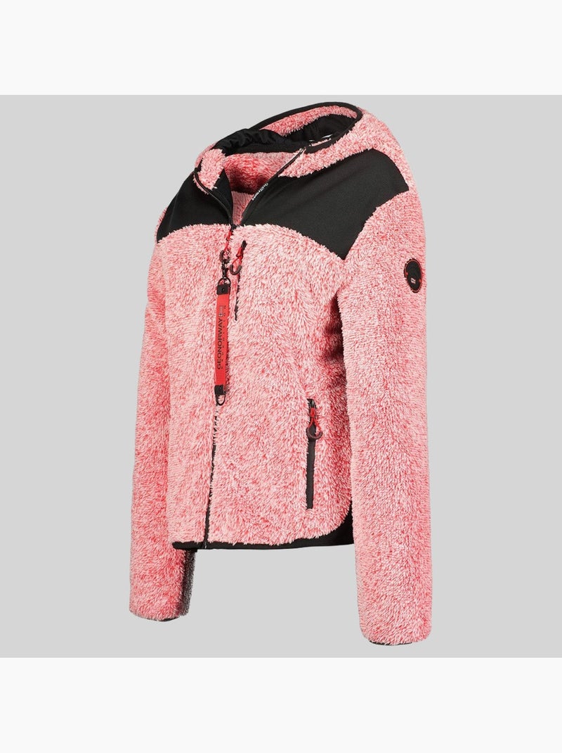 Casaco polar com capuz telodia – geographical norway Vermelho - Kiabi