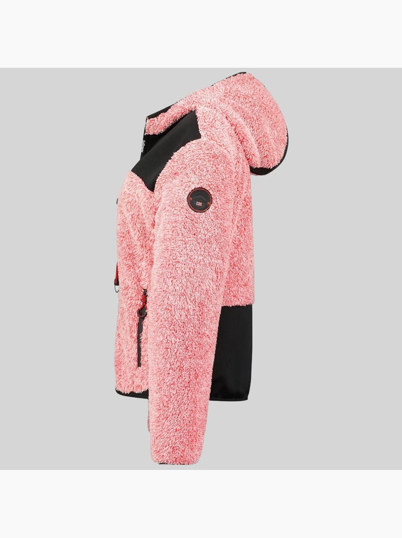 Casaco polar com capuz telodia – geographical norway Vermelho - Kiabi