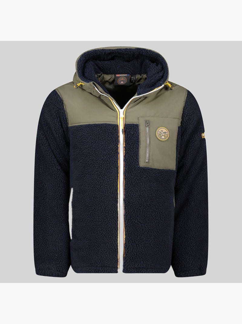 Casaco polar com capuz terpa – geographical norway Azul-marinho - Kiabi