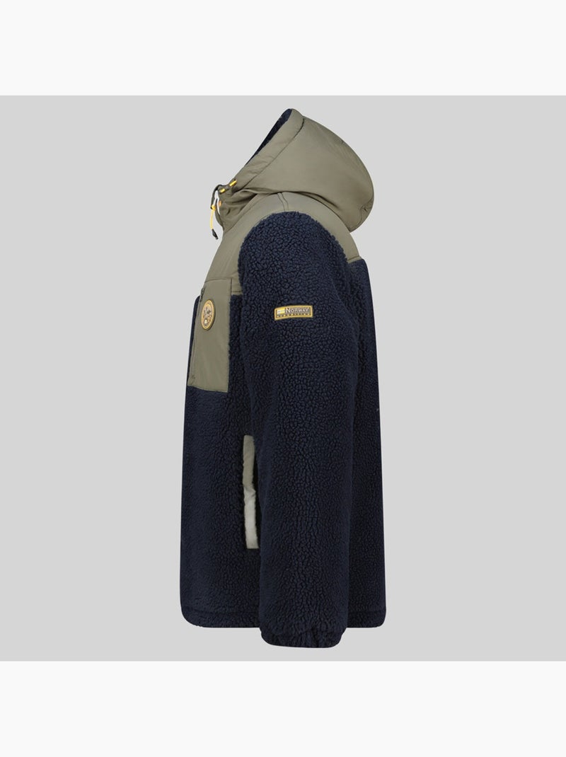 Casaco polar com capuz terpa – geographical norway Azul-marinho - Kiabi