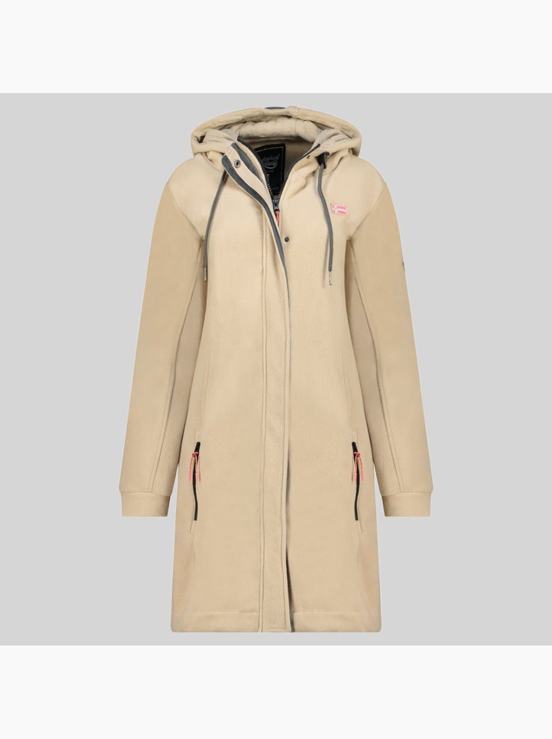 Casaco polar com capuz timothe – geographical norway Bege - Kiabi