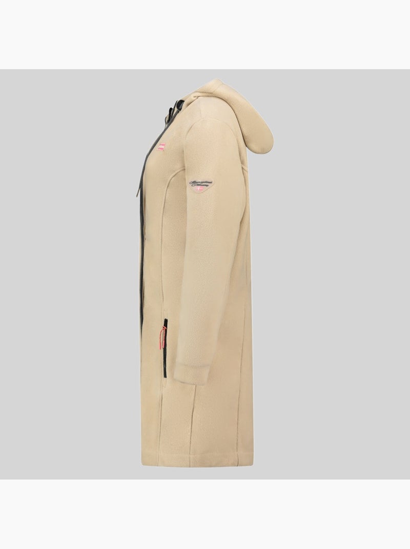 Casaco polar com capuz timothe – geographical norway Bege - Kiabi