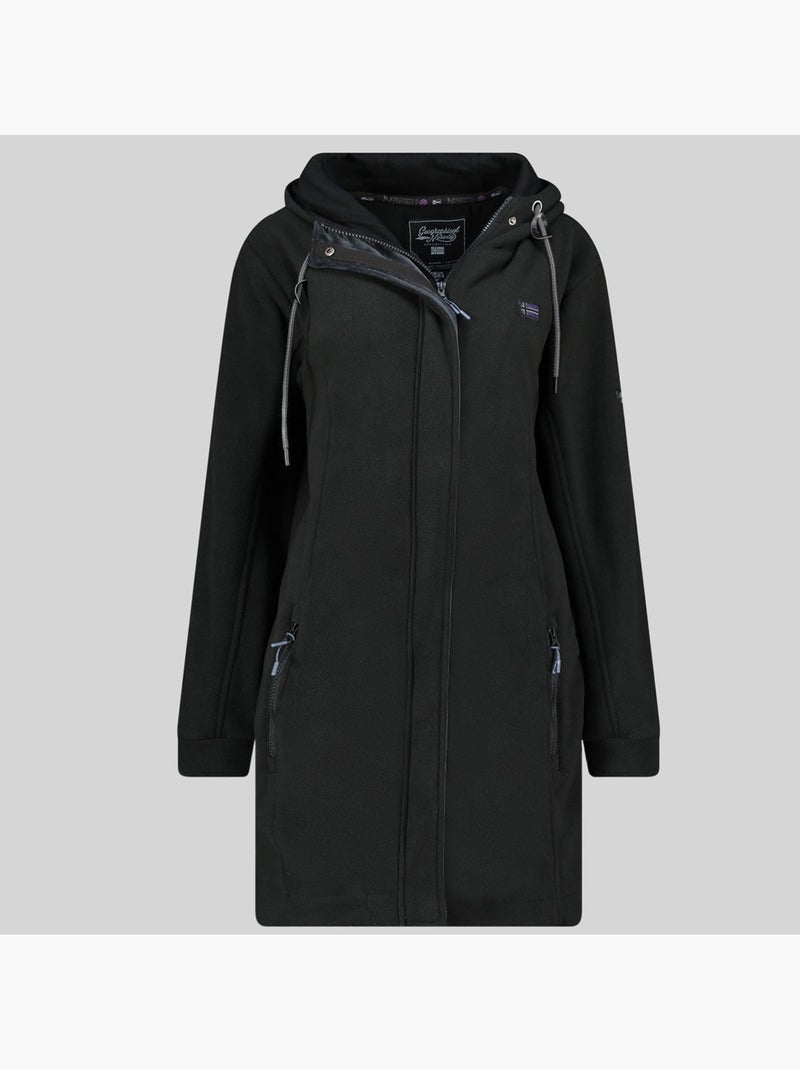 Casaco polar com capuz timothe – geographical norway Preto - Kiabi