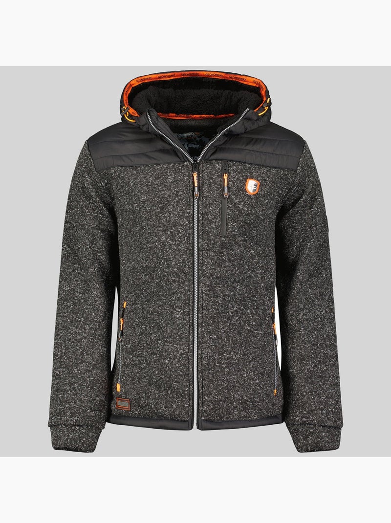 Casaco polar com capuz toledo – geographical norway Preto - Kiabi