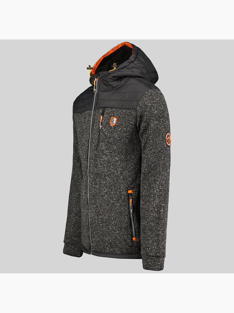 Casaco polar com capuz toledo – geographical norway Preto - Kiabi