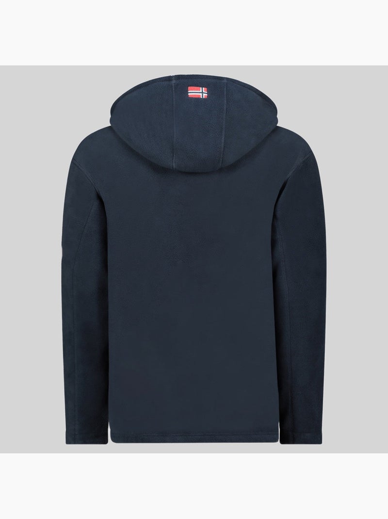 Casaco polar com capuz torleon hood – geographical norway Azul-marinho - Kiabi