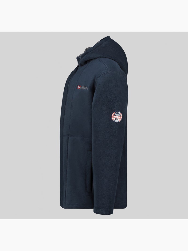 Casaco polar com capuz torleon hood – geographical norway Azul-marinho - Kiabi