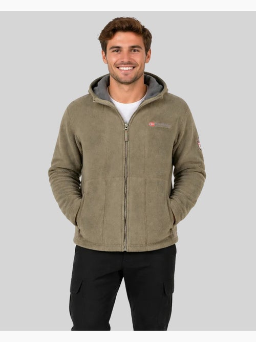 Casaco polar com capuz torleon hood – geographical norway - Kiabi