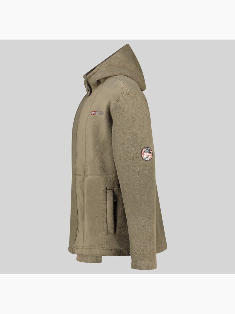 Casaco polar com capuz torleon hood – geographical norway Cáqui - Kiabi