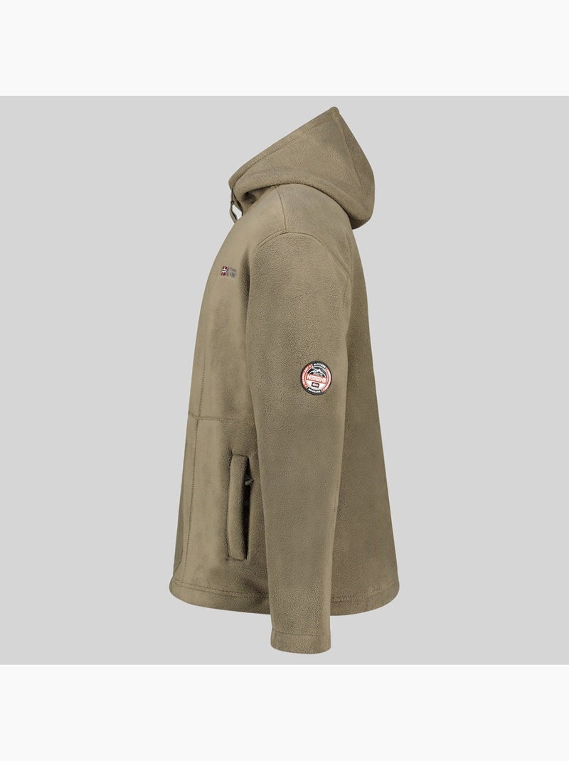 Casaco polar com capuz torleon hood – geographical norway Cáqui - Kiabi