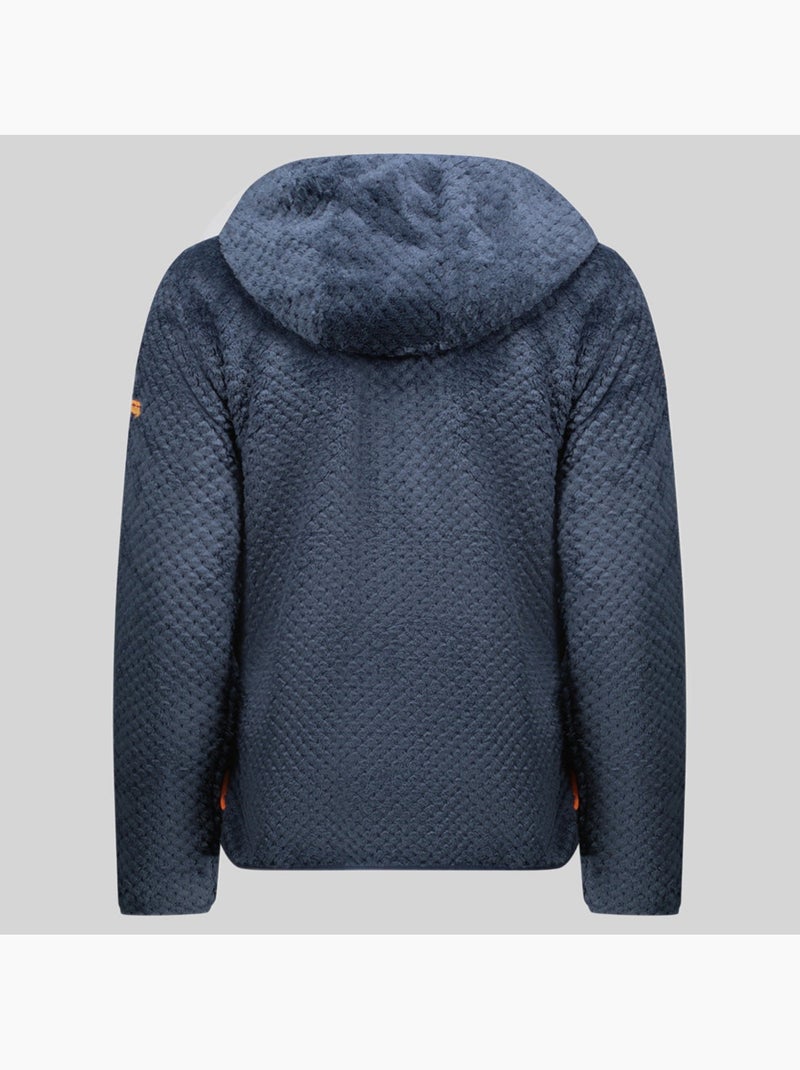 Casaco polar com capuz torsade – geographical norway Azul-marinho - Kiabi