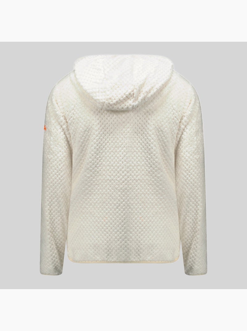 Casaco polar com capuz torsade – geographical norway Creme - Kiabi