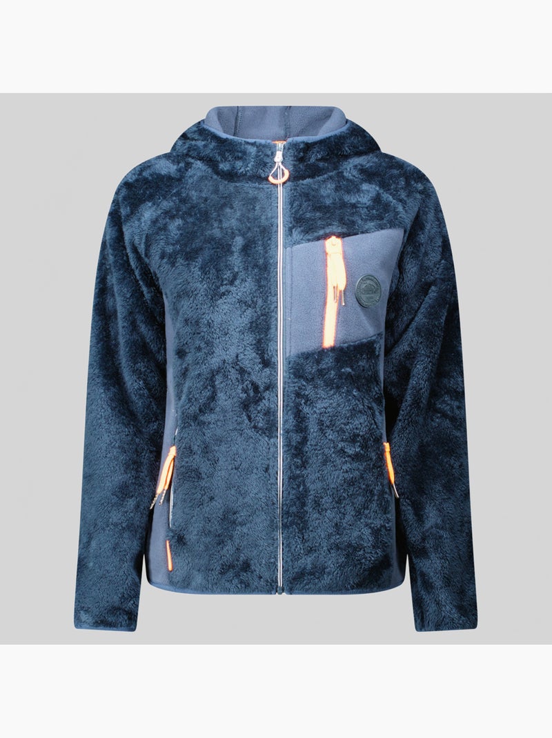 Casaco polar com capuz toscana – geographical norway Azul-marinho - Kiabi