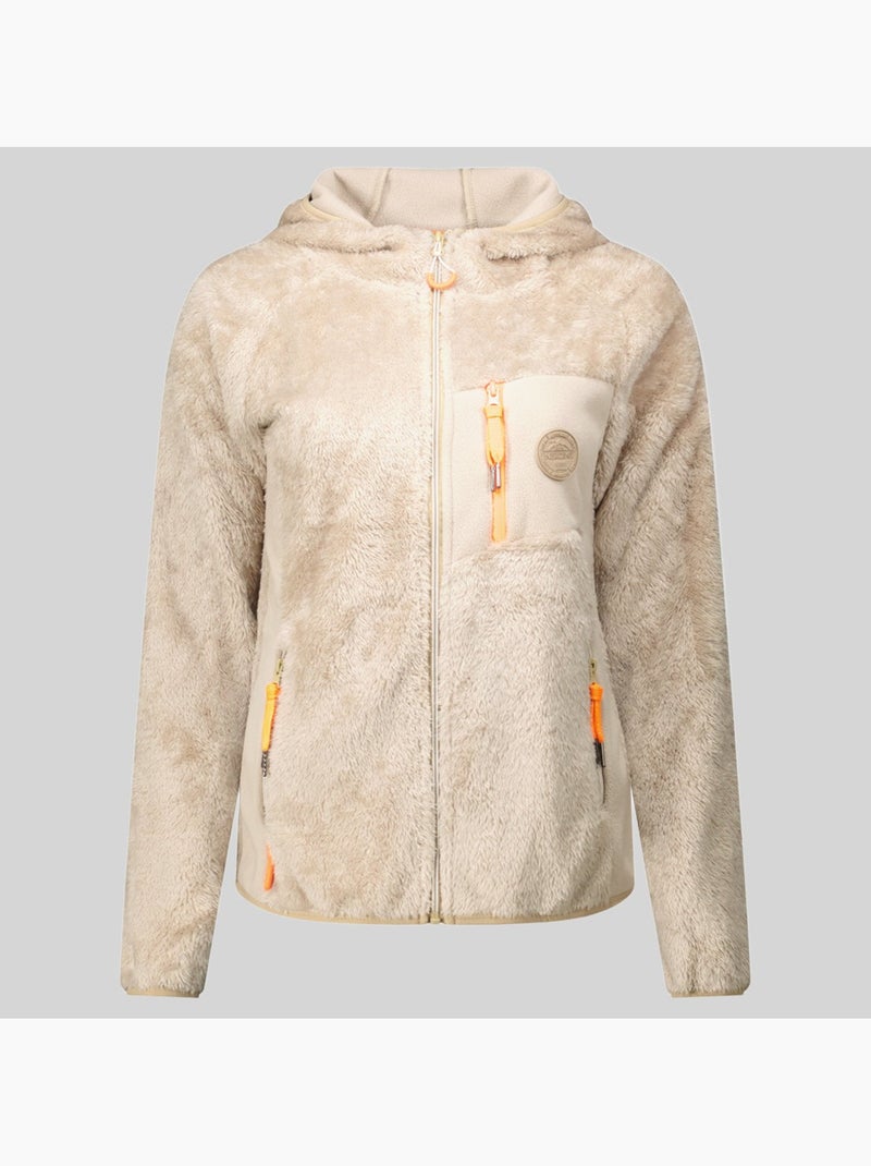 Casaco polar com capuz toscana – geographical norway Bege - Kiabi