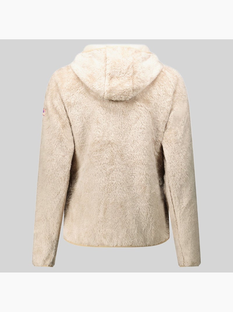 Casaco polar com capuz toscana – geographical norway Bege - Kiabi