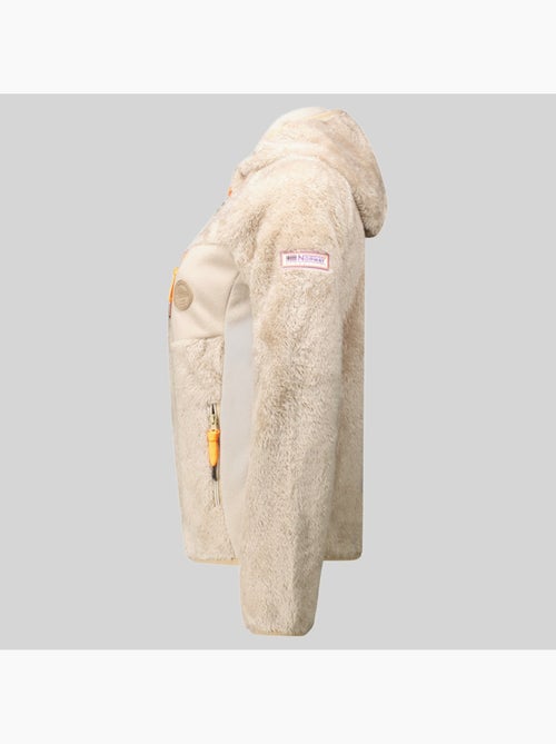 Casaco polar com capuz toscana – geographical norway - Kiabi