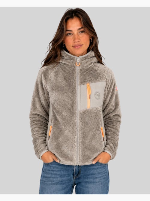 Casaco polar com capuz toscana – geographical norway - Kiabi