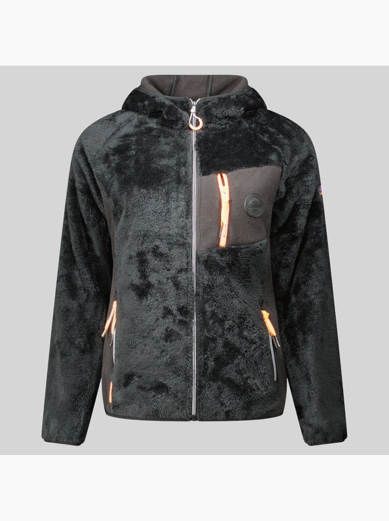 Casaco polar com capuz toscana – geographical norway Preto - Kiabi