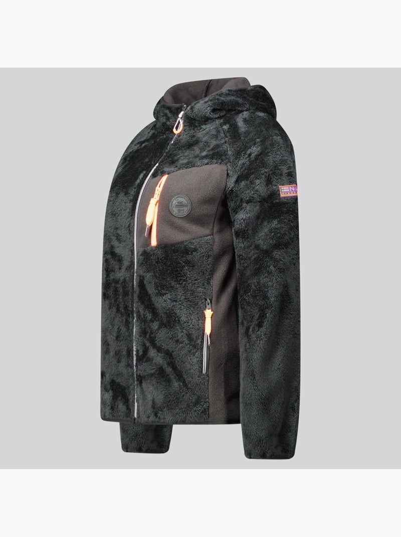Casaco polar com capuz toscana – geographical norway Preto - Kiabi