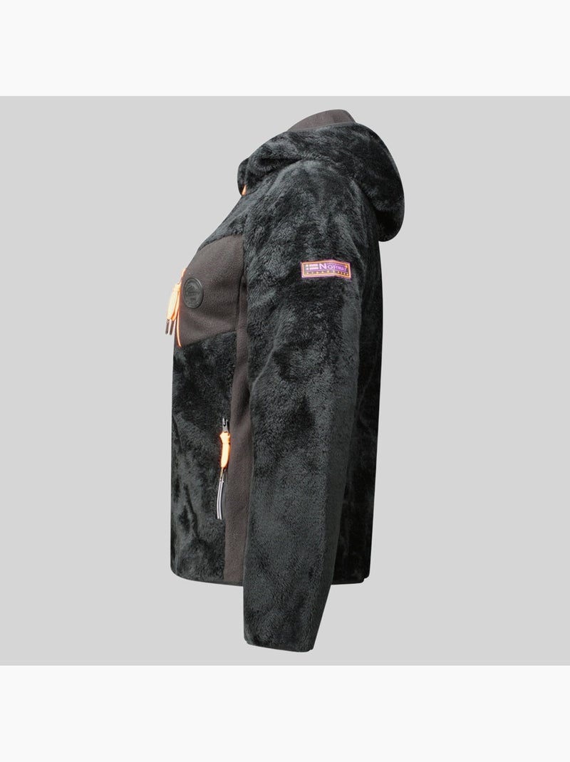 Casaco polar com capuz toscana – geographical norway Preto - Kiabi