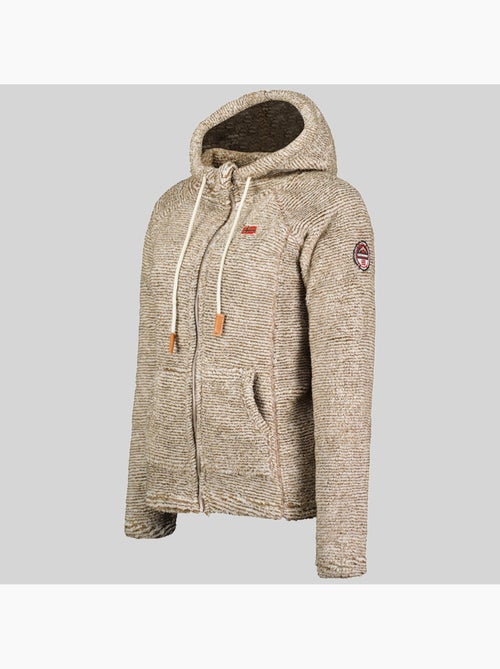 Casaco polar com capuz trigo – geographical norway - Kiabi