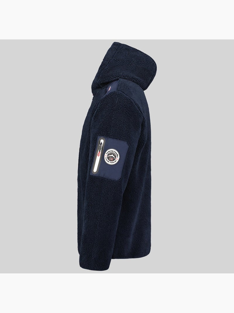 Casaco polar com capuz tufour – geographical norway Azul-marinho - Kiabi