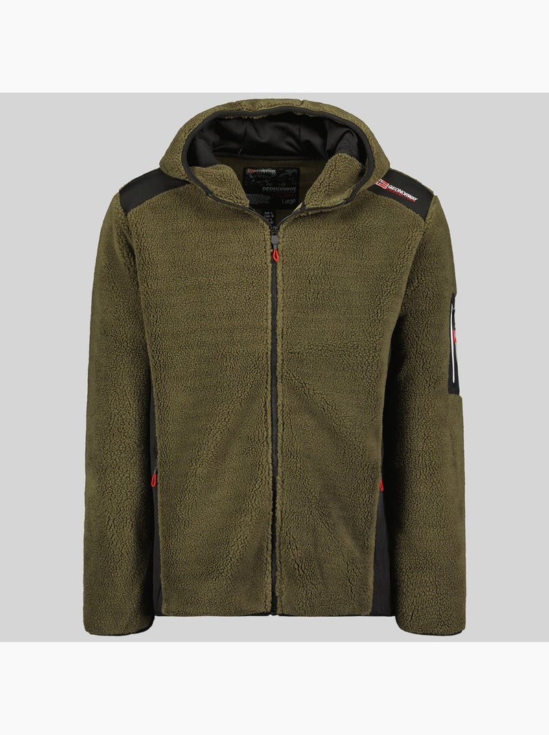 Casaco polar com capuz tufour – geographical norway Cáqui - Kiabi