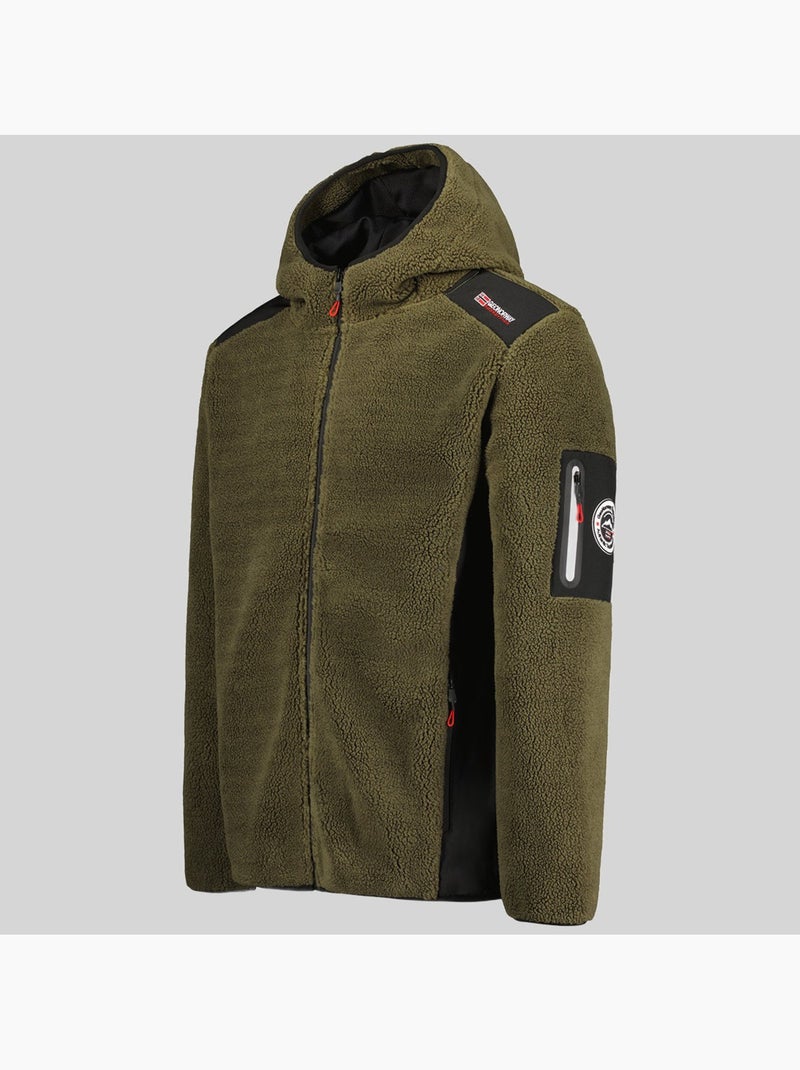 Casaco polar com capuz tufour – geographical norway Cáqui - Kiabi