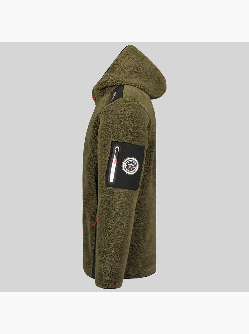 Casaco polar com capuz tufour – geographical norway Cáqui - Kiabi