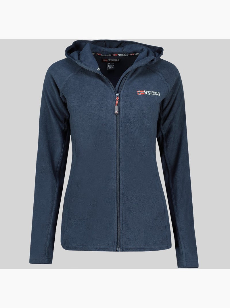 Casaco polar com capuz tugood – geographical norway Azul-marinho - Kiabi