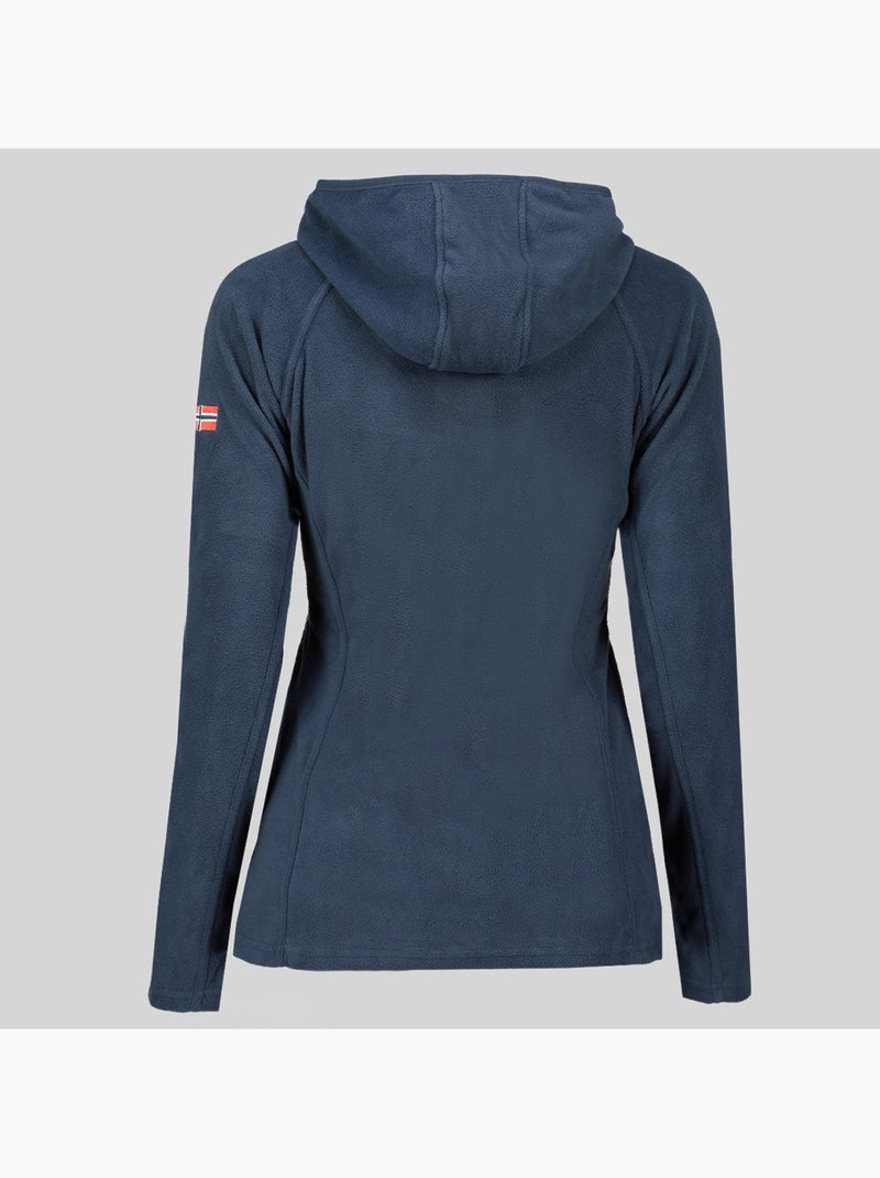 Casaco polar com capuz tugood – geographical norway Azul-marinho - Kiabi