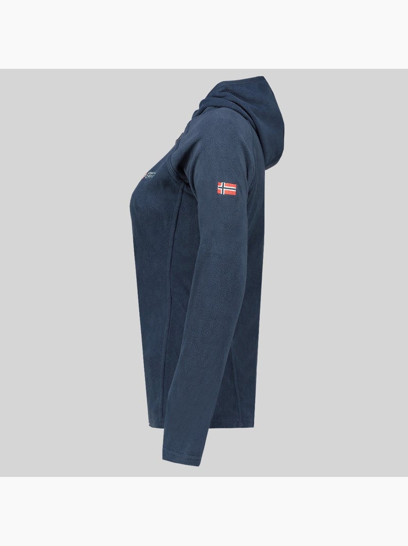 Casaco polar com capuz tugood – geographical norway Azul-marinho - Kiabi